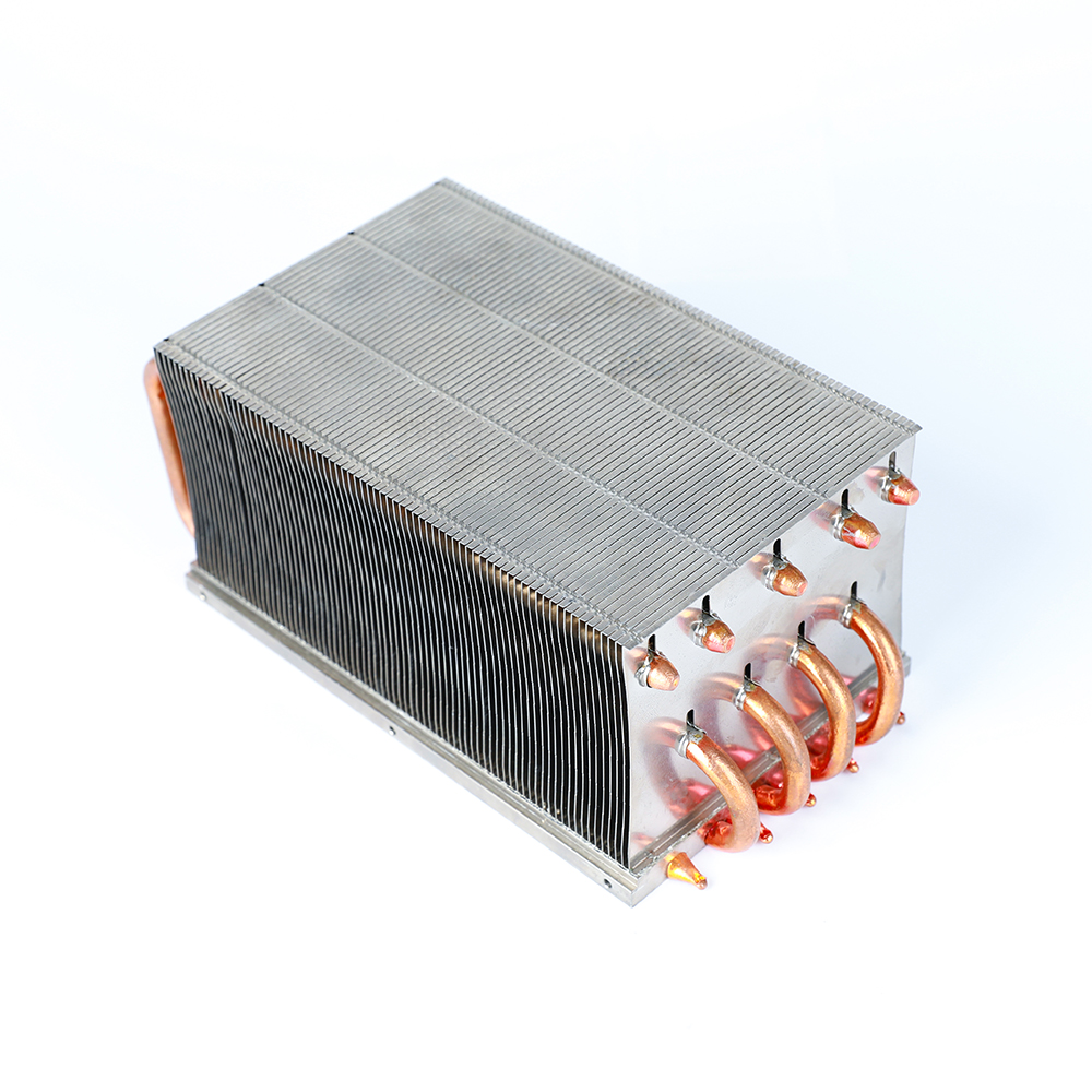 1500W投射灯热管焊接散热器